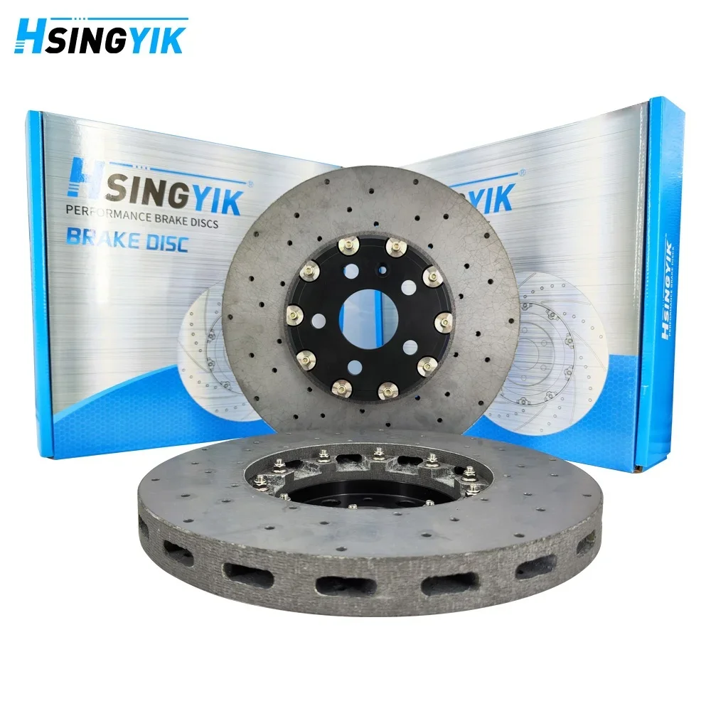 Brake Rotor - Auto-remblokken Achter Carbon Keramische remschijfrotorenset voor