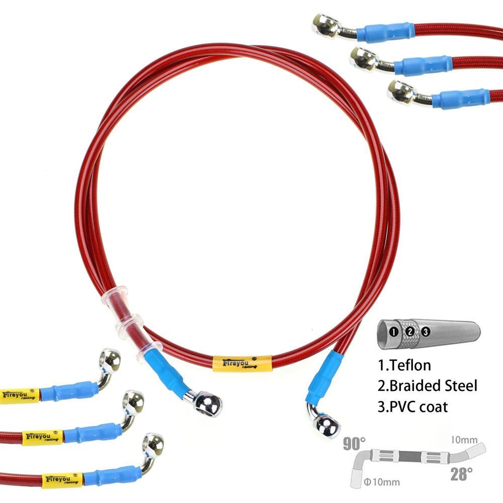 Brake Line Motorcycle - 400 mm-2400 mm remslang hydraulische DOT-lijnkabel