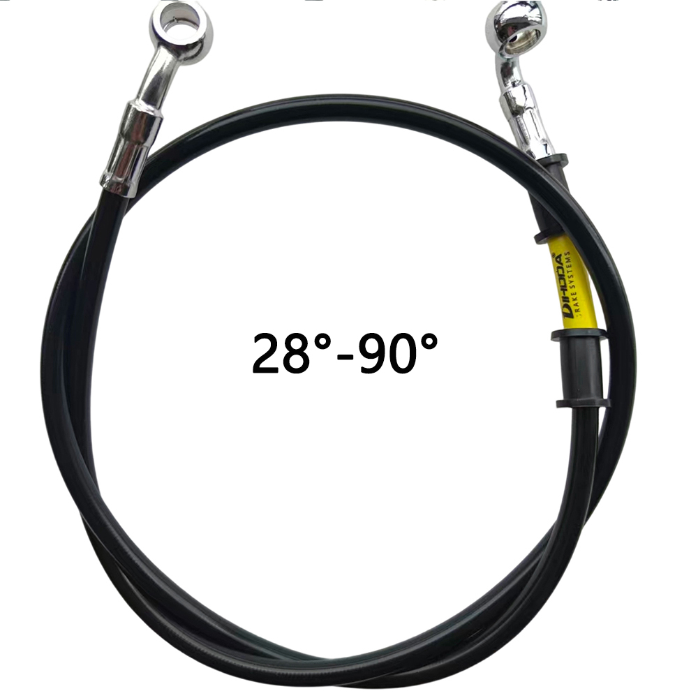Zwart 28 ° -90 °   Hydraulisch - Brake Line Motorcycle recensie en prijs