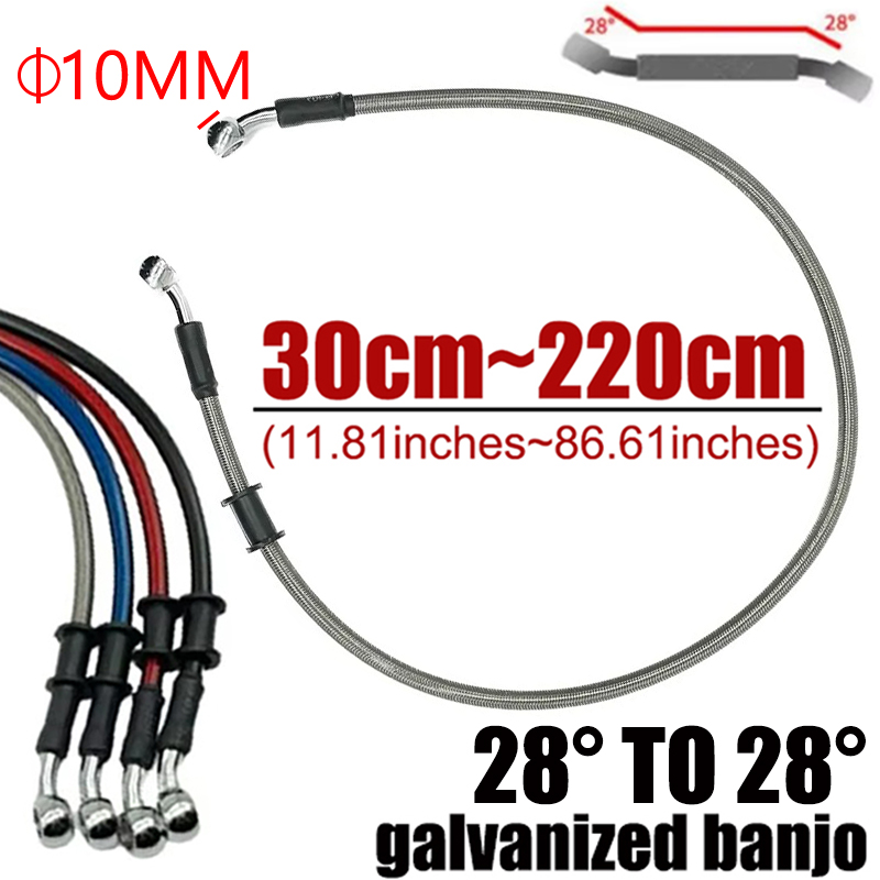 Zilver 30 cm tot 220 cm 28 °   - Motorcycle Brake Cable recensie en prijs